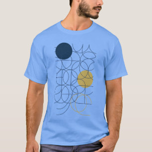 Camiseta Círculos y círculos de arte oscuro de los hombres