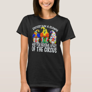 Camiseta Circus Gnomes In Clowe Costume Para Hombres Sarcas