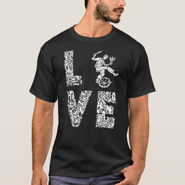 Camiseta Circus Love Unicycle Show Balancing Leopard Circus (Anverso)