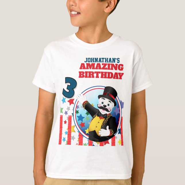 Camiseta Circus Polar Bear Ringmaster Birthday (Anverso)