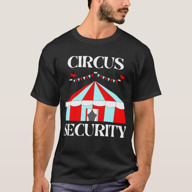 Camiseta Circus Security Halloween Fun T-Shirt (Anverso)