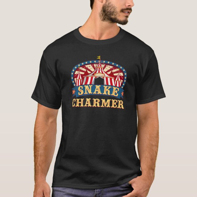 Camiseta Circus Snake Charmer I Circus Tema Parte de cumple (Anverso)