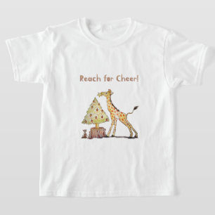 Camiseta Ciro jirafa de Navidad – Arte dibujado a mano