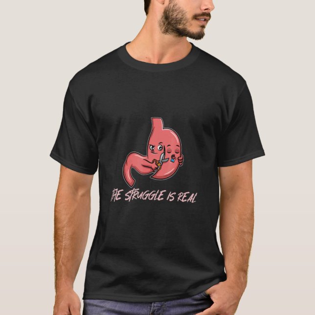Camiseta Cirugía Bariátrica de manga gástrica Humor Pun Chi (Anverso)