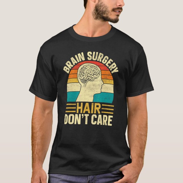 Camiseta Cirugía Cerebral Pelo No Importa  Retro Cirugía Ce (Anverso)