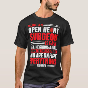 Camiseta Cirugía Cirujana Cirujana Cardiólogos Corazón Abie