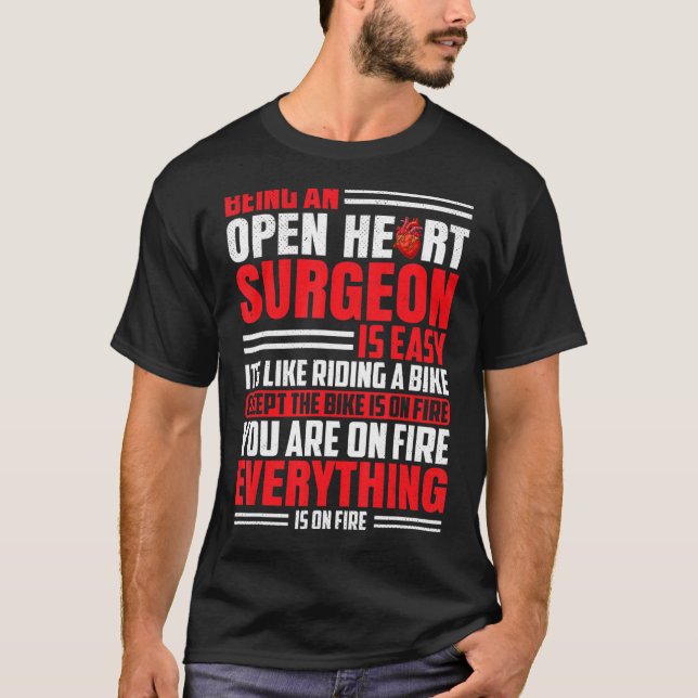 Camiseta Cirugía Cirujana Cirujana Cardiólogos Corazón Abie (Anverso)