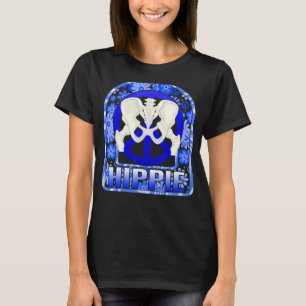 Camiseta Cirugía de cadera Hippie Floral Biónico Hippie Rot