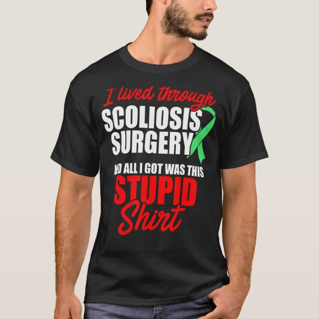 Camiseta Cirugía de concienciación sobre la escoliosis Guer (Anverso)