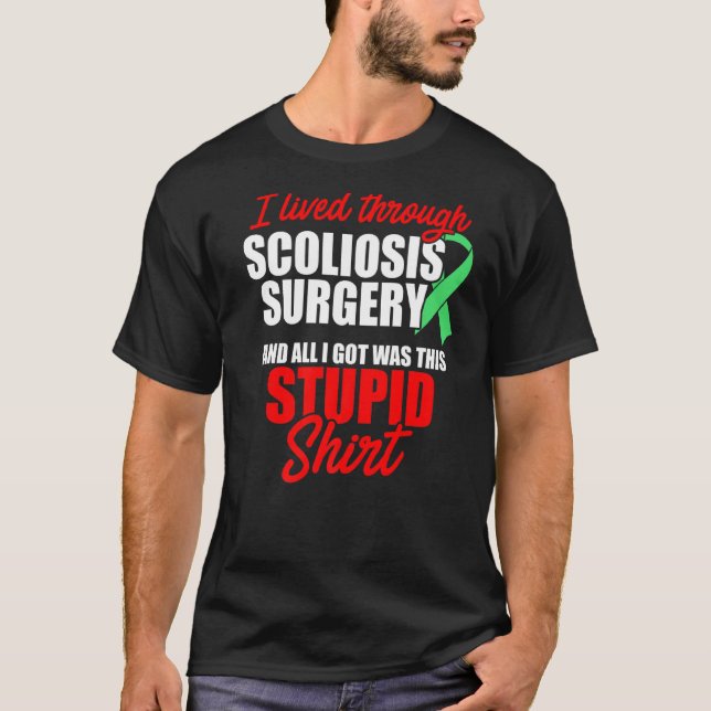 Camiseta Cirugía de concienciación sobre la escoliosis Guer (Anverso)