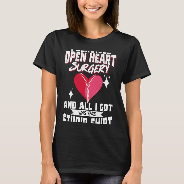 Camiseta Cirugía de corazón abierto Bypass Conciencia Coraz (Anverso)