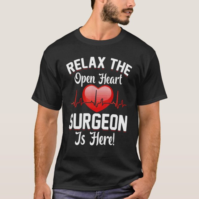 Camiseta Cirugía de corazón abierto Cirujano Bypass Cardiól (Anverso)