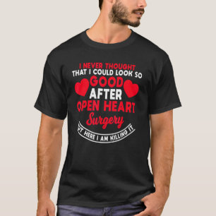 Camiseta Cirugía de corazón abierto Cuádruple bypass Arteri