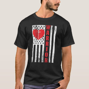 Camiseta Cirugía de corazón abierto Guerrero de la bandera