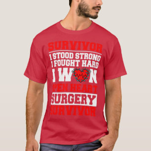 Camiseta Cirugía de derivación de corazón abierto Paciente