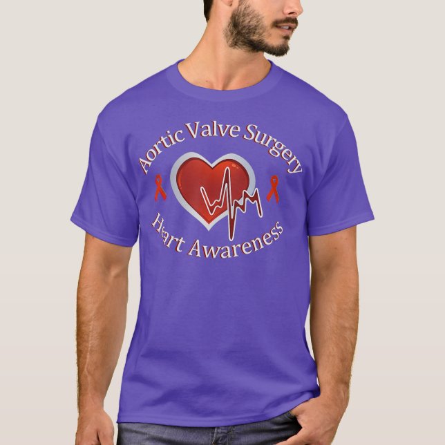 Camiseta Cirugía de la válvula aórtica cardíaca (Anverso)