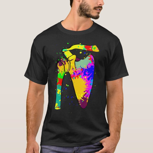 Camiseta Cirugía de pintura de arte conjunto de hombro Glen (Anverso)