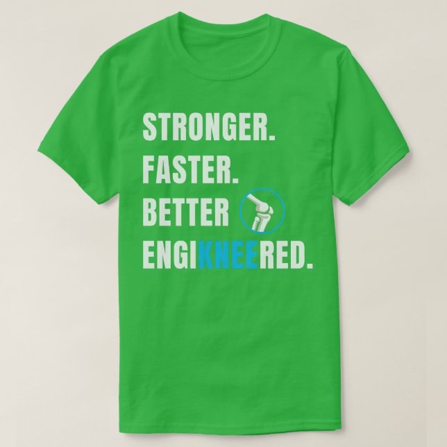 Camiseta Cirugía de reemplazo de rodilla nueva Funny de rec (Diseño del anverso)