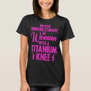 Camiseta Cirugía de rodilla de titanio para mujeres Recuper