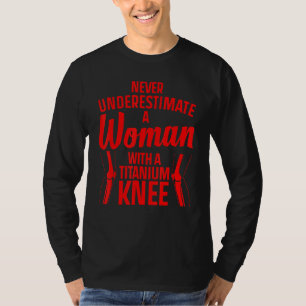 Camiseta Cirugía de rodilla de titanio para mujeres Recuper
