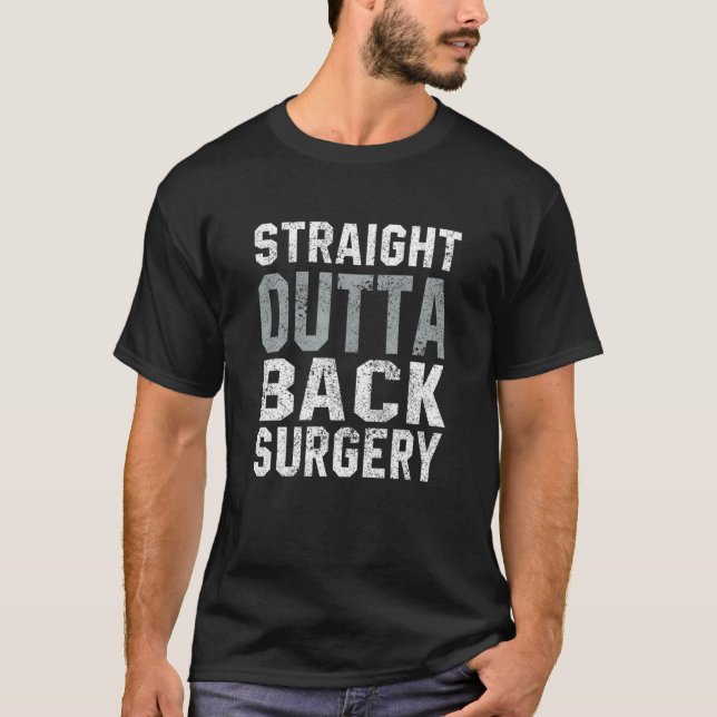 Camiseta Cirugía de salida directa hacia atrás Funny Spinal (Anverso)