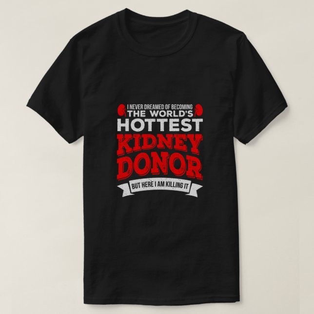 Camiseta Cirugía de trasplante de órganos de donadores de r (Diseño del anverso)
