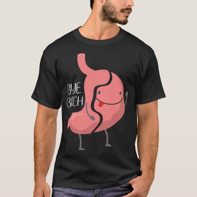 Camiseta Cirugía De Vsg Bariátrica De Manga Gástrica Gástri (Anverso)