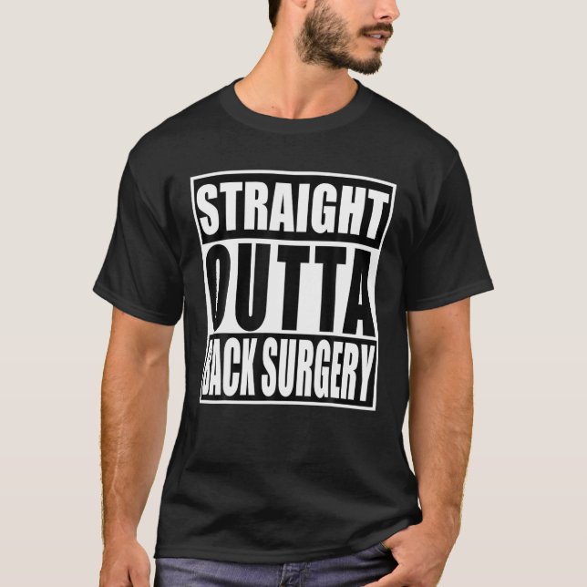 Camiseta Cirugía directa hacia atrás Graciosa Post Cirugía  (Anverso)
