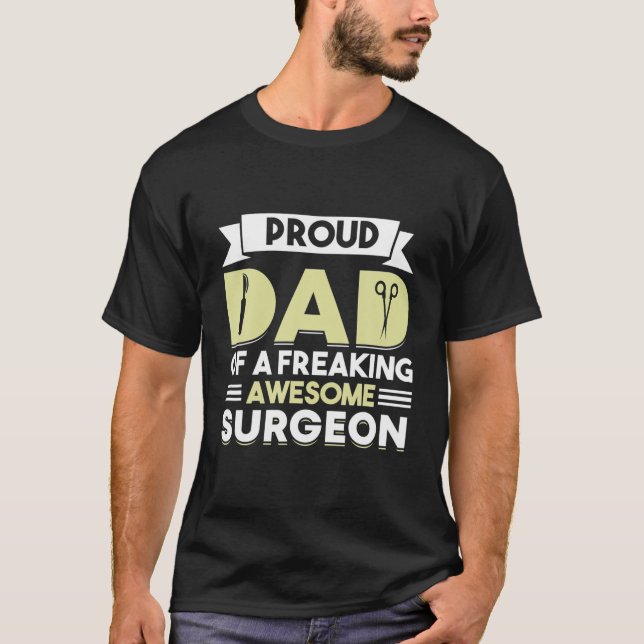 Camiseta Cirugía hospitalaria Médica médico padre cirujano  (Anverso)
