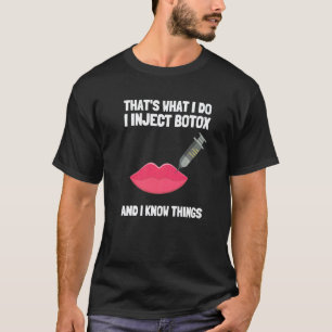Camiseta Cirugía plástica con Botox y enfermera inyectora e