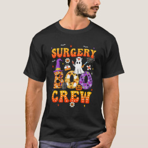 Camiseta Cirugía Retro Spooky Boo Crew Enfermero Técnico Qu