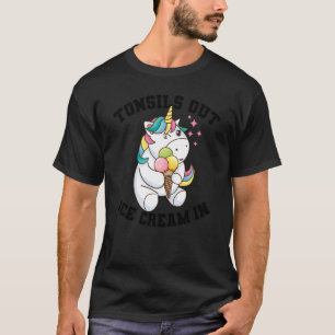 Camiseta Cirugía Tonsil Graciosa Para La Tonsillectomía Uni