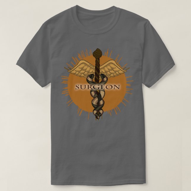 Camiseta Cirujano Caduceus (Diseño del anverso)