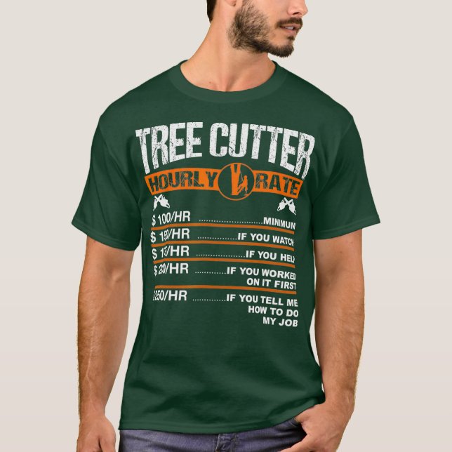 Camiseta Cirujano de árbol de velocidad horaria (Anverso)
