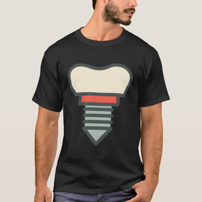 Camiseta Cirujano oral de implante dental (Anverso)
