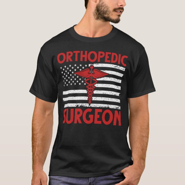 Camiseta Cirujano ortopédico americano (Anverso)