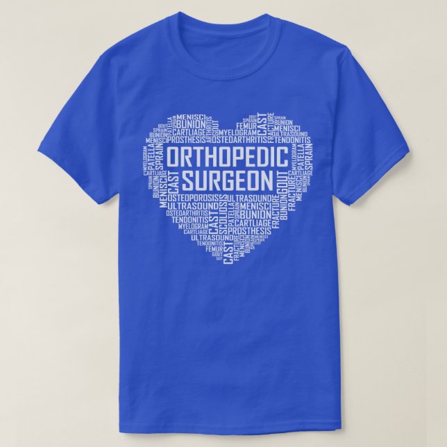 Camiseta Cirujano ortopédico Corazón (Diseño del anverso)