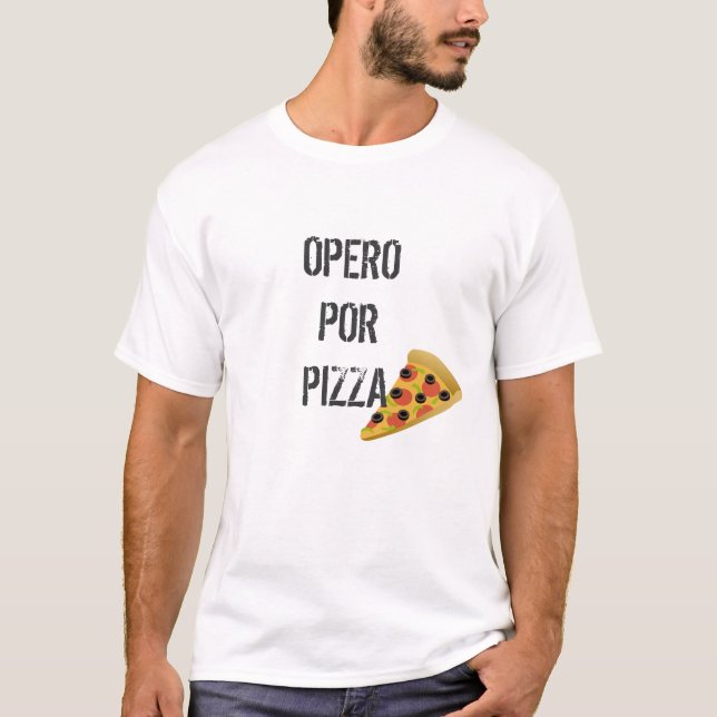 Camiseta Cirujía a cambio de Pizza (Anverso)