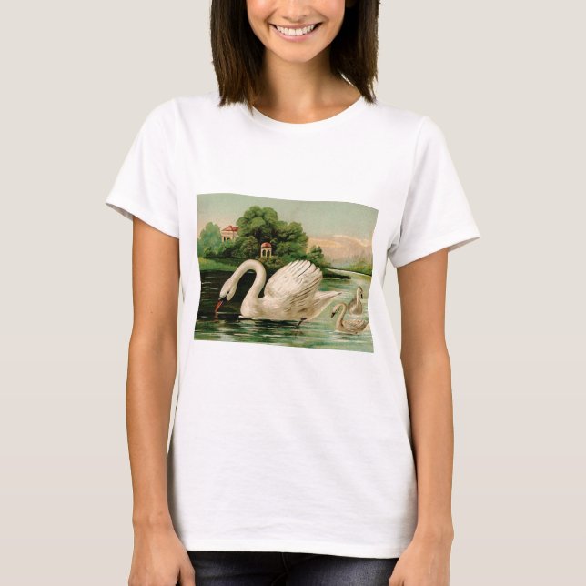 Camiseta Cisne Antiguo en el Lago (Anverso)