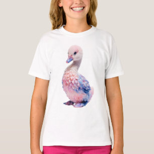 Camiseta Cisne Bebé Iridescente Pastel Niños Pato