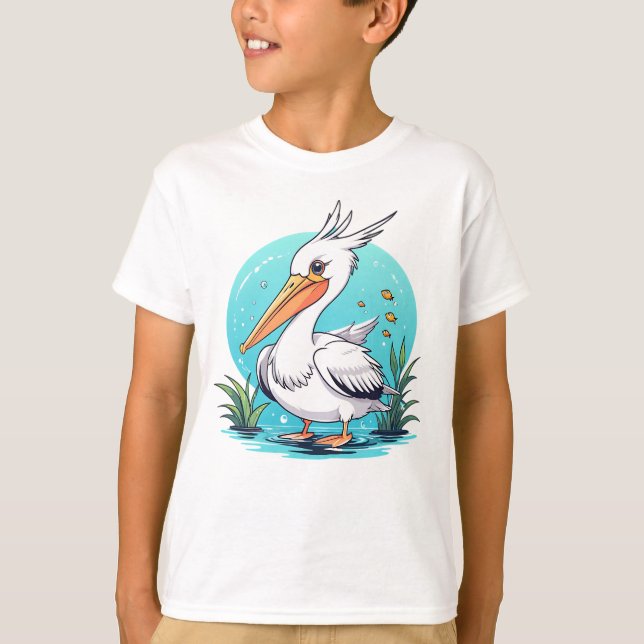 Camiseta Cisne blanco bebé (Anverso)