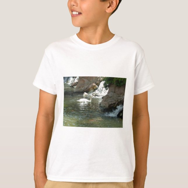 Camiseta cisne blanco bonito (Anverso)