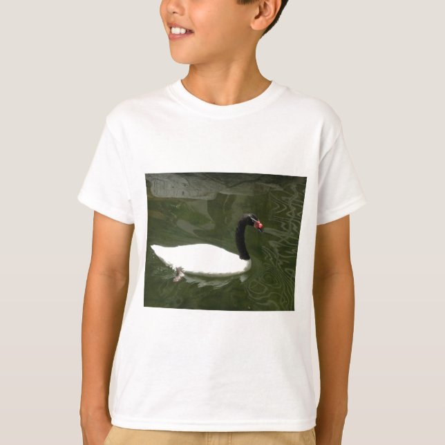 Camiseta Cisne blanco y negro (Anverso)