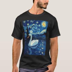 Camiseta Cisne de la noche estrellada de Van Gogh Planeador