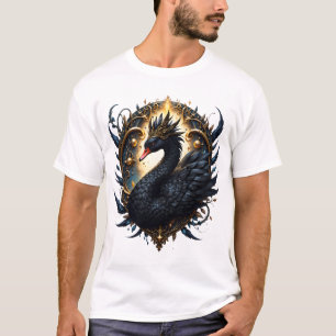 Camiseta Cisne de Obsidiana de Silenciosa Gracia – Fantasía