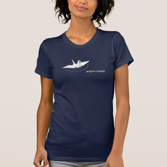 Camiseta Cisne de Origami (Anverso)