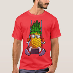 Camiseta Cisne de piña Swinger divertida Swing Trópico Swin