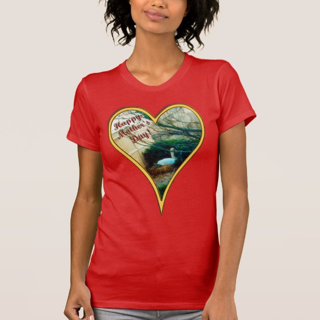 Camiseta Cisne del Día de la Madre (Anverso)