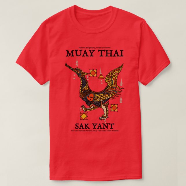 Camiseta Cisne muay Thai Classic Tattoo (Diseño del anverso)