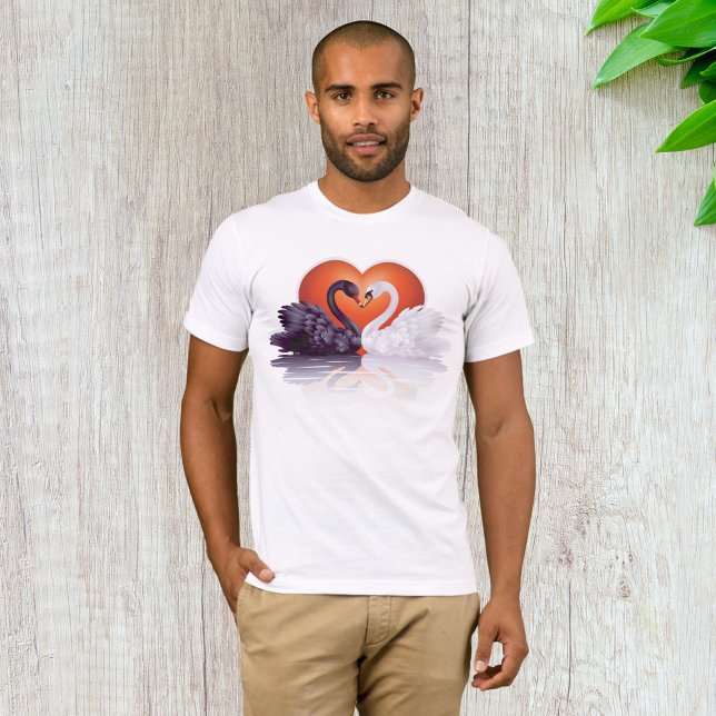 Camiseta Cisne Negra Y Blanca Mens T-Shirt (Subido por el creador)